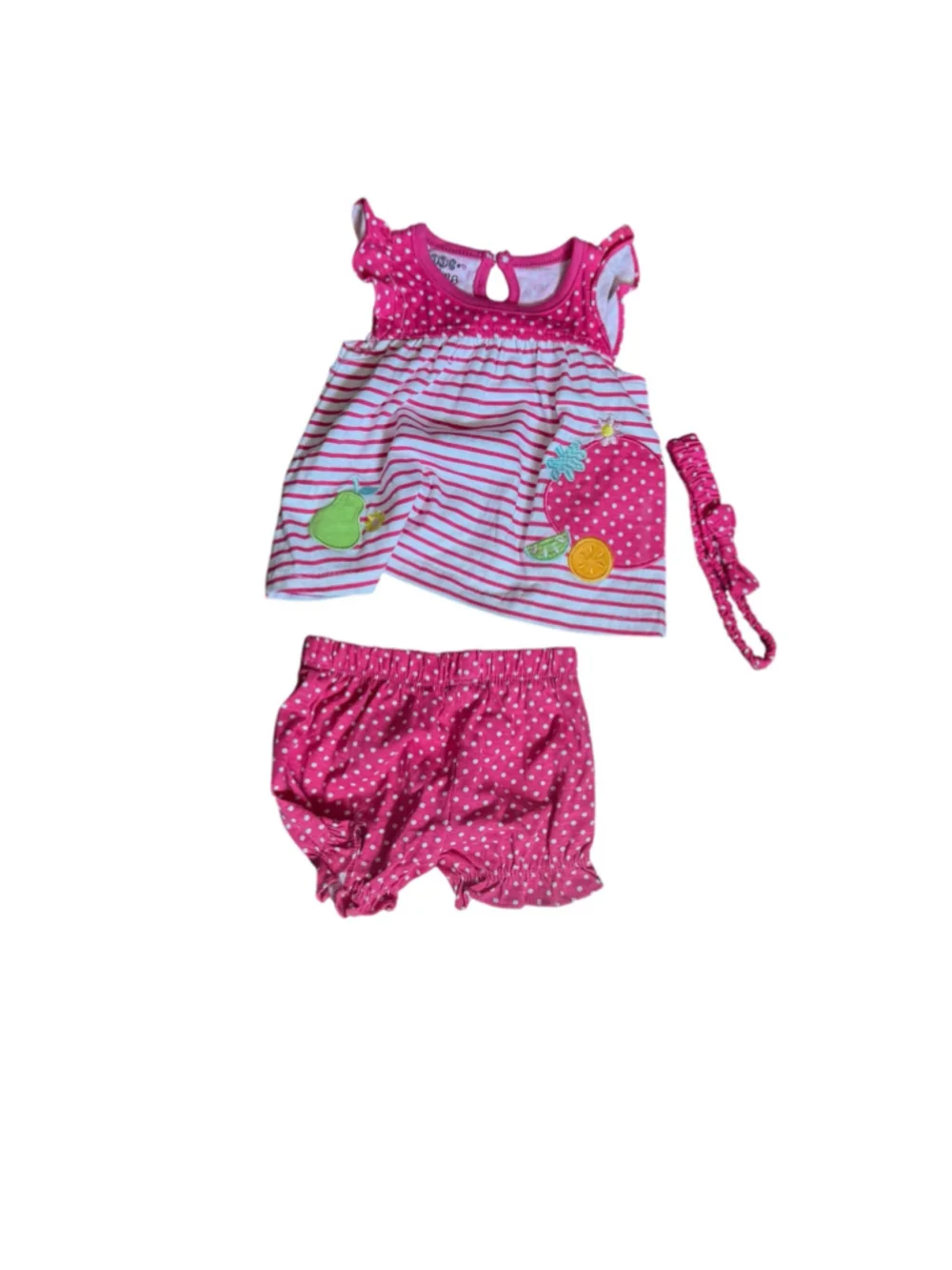 Baby DDG Darling Matching Set 0-3 Months Pink White